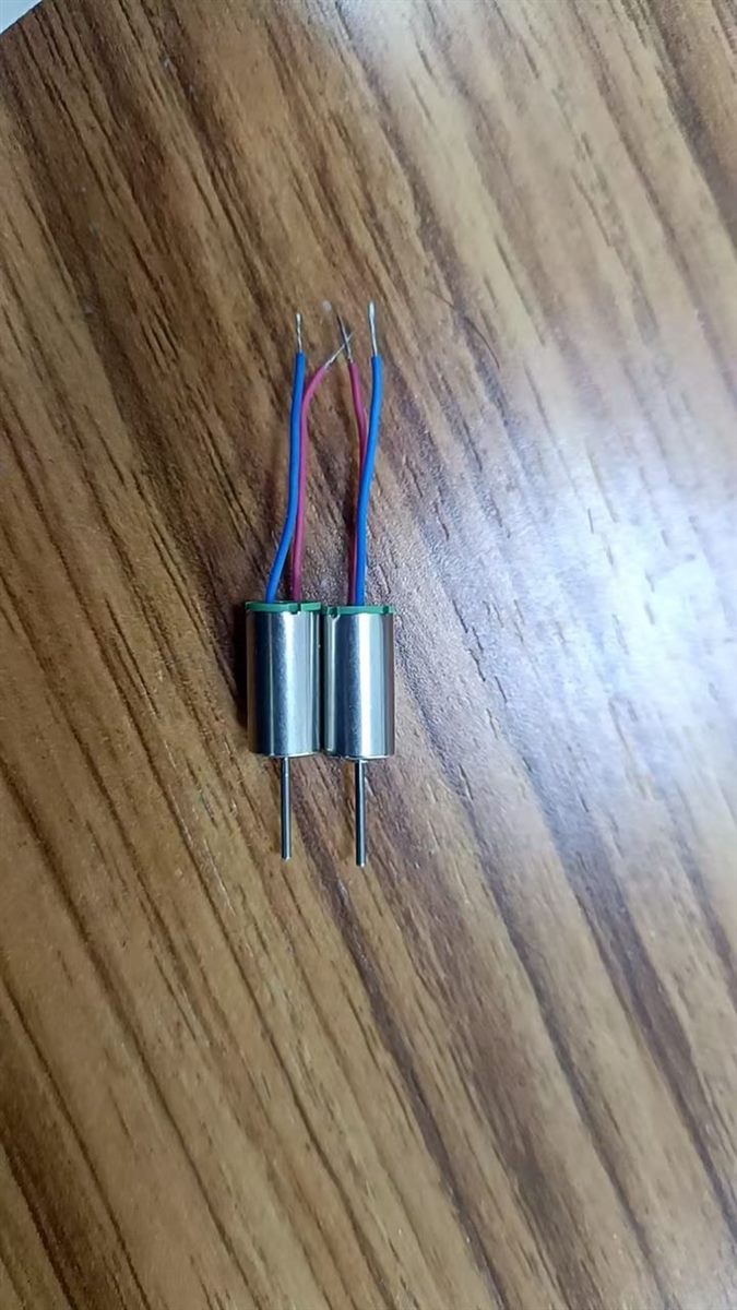 Micro motor sample with cable for customer testing