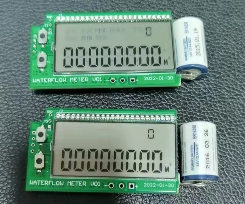 First pulse meter sample for water flow display project