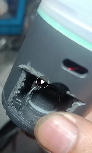 Waterproofing detail around steam mask vaporizer body and cup transition